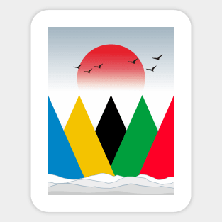 Vertical Limit Mountains | Hiking and Trekking Gifts Sticker